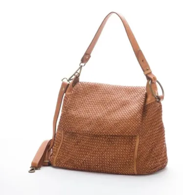 Produktbild von BZNA Bag Tarja Cognac Italy Designer Messenger Damen Handtasche Schultertasche