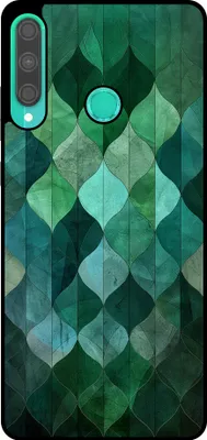 Image de L'étui Smartphonica convient pour
Huawei P40 Lite E avec impression de feuilles vertes - Coque arrière TPU design feuilles vertes