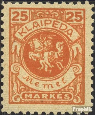 Produktbild von Briefmarken Memelgebiet 1923 Mi 143 postfrisch Wappenreiter
