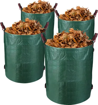 Produktbild von Jopassy  4X Gartensack Gartenabfallsäcke Laubsack 272L mit Trageschlaufen XXL Rasen Behälter Gartenabfallsack