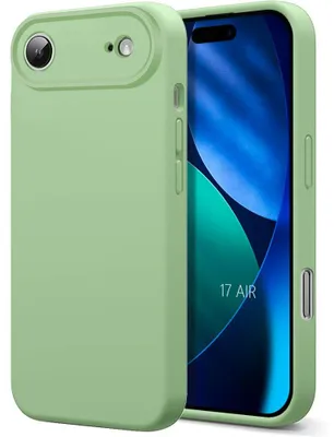 Image de Coque pour iPhone Air, Protection Silicone Liquide Ultra Fine Léger Antichoc - Vert