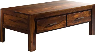 Image de MASSIVMOEBEL24 | Table basse 115x65 Palissandre laqué Life honey METRO LIFE #105