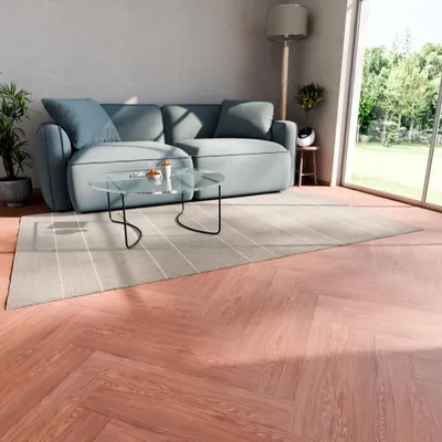 Produktbild von HAGO24 Klebevinylboden 2,23m² Braun Roteiche Bodenbelag Laminat Holzmusterung 2mm Dicke Wasserresistent PVC 16 Planken Feuchtraumgeeignet