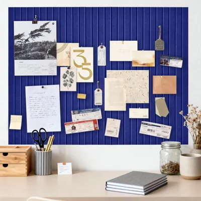 Imagen del producto de Omgoods - Tablero de fieltro moderno, 40 x 60 cm - Autoadhesivo y plegable