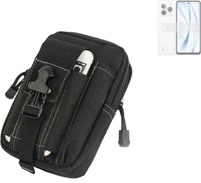 Produktbild von K-S-Trade Gürtel Tasche kompatibel mit Lava Yuva 3 Gürteltasche Holster Schutz Hülle Handy Hülle Smartphone outdoor Handy-Hülle schwarz