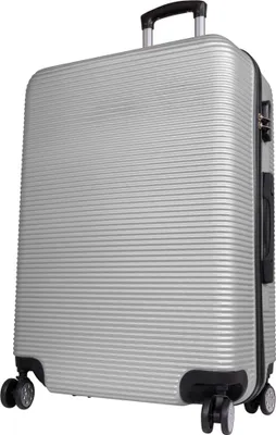 Produktbild von ABS Trolley Reisekoffer Malaga 76cm 99 Liter groß silber