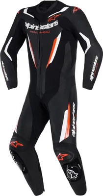 Zdjęcie produktu dla Alpinestars GP Force V2 – jednoczęściowy kombinezon motocyklowy ze skóry, czarno-biało-czerwony, rozmiar 56