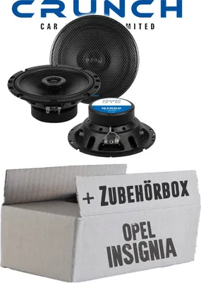 Produktbild von Opel Insignia - Lautsprecher Boxen Crunch GTS62 - 16,5cm 2-Wege Koax GTS 62 Auto Einbauzubehör - Einbauset