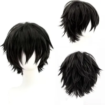 Obrázok produktu pre Paruka, krátky bob, hladká, čierna, uni, vhodná na cosplay, kostýmy, párty a prelievanie. Vyrobená z umelých vlákien