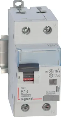 Produktbild von Legrand FI/LS-Schalter, Typ A, 10kA, B 13A/1pol+N/30mA, 2TE, 1 Stk.