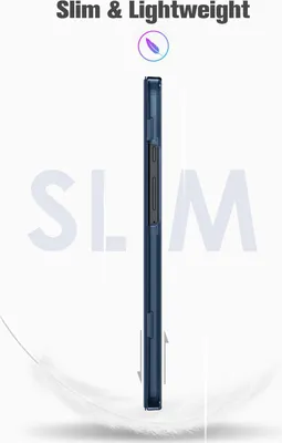Produktbild von Fintie Hülle für Samsung Galaxy Tab A11 8,7" 2025/ Tab A9 8.7 Zoll Tablet, Ultra Dünn Schutzhülle mit Transparenter Rückseite, Dunkelblau