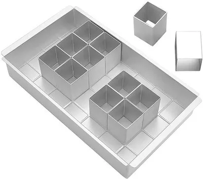 Produktbild von Bakform mit Flexibler Form 4-29 cm - Ziffern/Lettern - Kuchenform - Antihaftbeschichtung - Silber - Backofen- und Mikrowellengeeignet