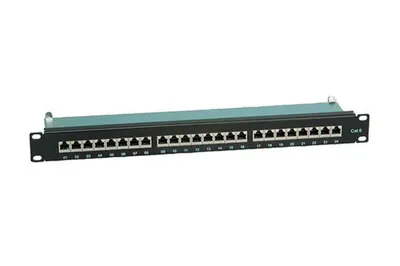 Immagine prodotto di VALUE Patchpanel 19'' cat. 6 STP, 24 porte, nero (26.99.0353)