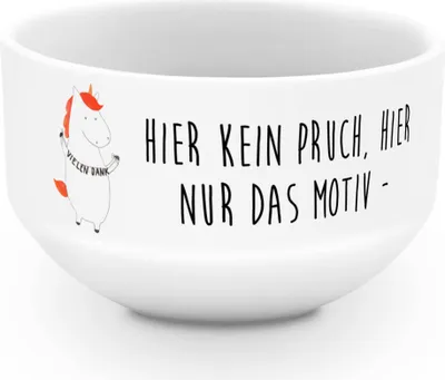 Produktbild von Mr. & Mrs. Panda Frühstücksschüssel Einhorn Dankeschön - Weiß - Geschenk, Vielen Dank, schälchen, Schüssel, Obstschale, bunte Müslischale, Danke, Danksagung, Unicorn