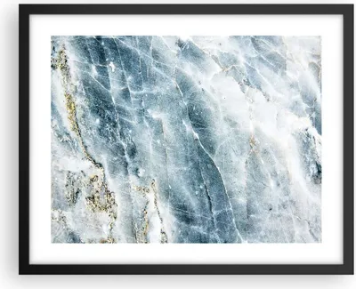 Produktbild von Gerahmtes Poster - Schwarzer Rahmen -  Nachahmung Stein Marmor - 50x40 cm - Wand Bild - Wanddeko - Wandbilder - Kunstposter - Wandposter - Bilderrahmen - Bilder - Kunstdruck - P2BAA50x40-4366