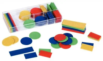 Image de Boite 100 jetons marques en plastique - kim play - accessoires jeux de societe