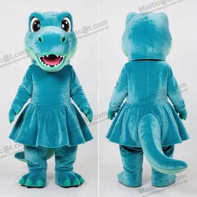 Immagine prodotto di Costume MASTICOT da dinosauro T-Rex in peluche color ciano