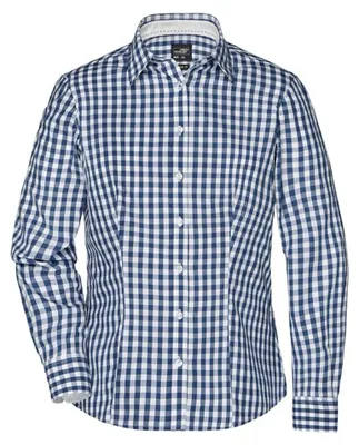 Immagine prodotto di James and Nicholson - Camicetta da donna LT2456 (L) (blu navy/bianco)