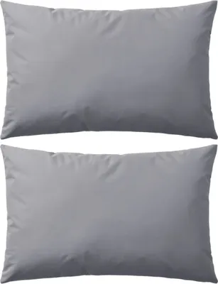 Immagine prodotto di The Living Store Cuscini da giardino 2 pezzi 60 x 40 cm grigio