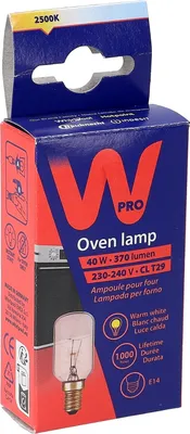 Zdjęcie produktu dla Wpro LFO136, Żarówka, Whirlpool, Szkło, Przezroczysty, 27 mm, 27 mm