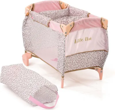 Produktbild von Basic Little Diva faltbares Puppenbett 41x28x12 cm Roségold