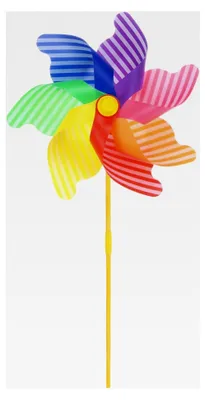 Produktbild von 1 Set Windrad – 77,6 cm große Windräder für Garten und Hof, als Dekoration im Freien