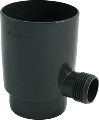 Produktbild von Marley Regensammler für Fallrohr mit Überlaufstop DN 105mm anthrazit Regen Fallrohrfilter