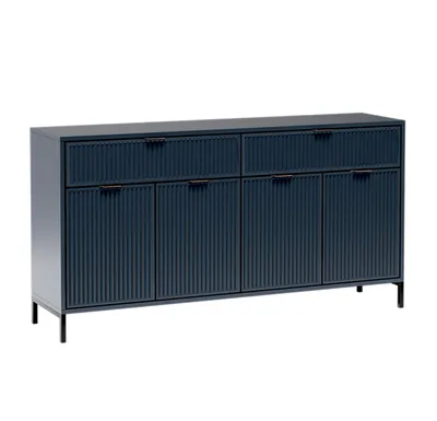 Produktbild von AX LIVING Berlinette 1 Blaues Sideboard mit Schubladen Indigo 165,3 cm