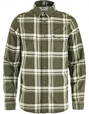 Obrázok produktu pre Pánska flanelová košeľa Fjällräven Övik Lite (Laurel Green-Chalk White), veľkosť XL