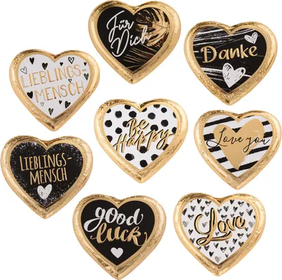 Produktbild von Günthart Große Pralinenherzen Gold Collection 24g 1 Stück