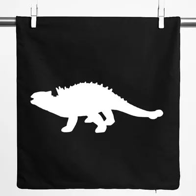 Produktbild von Huuraa Kissenbezug Ankylosaurus Dinosaurier 40x40cm Black Baumwolle Dekokissenbezug Geschenkidee