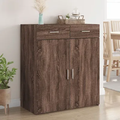 Produktbild von vidaXL Sideboard Braun Eichen-Optik 80x42,5x93 cm Holzwerkstoff