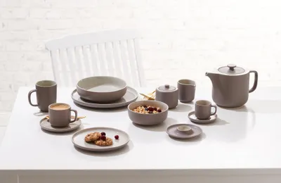 Produktbild von Eierteller 6er Set Jasper taupe