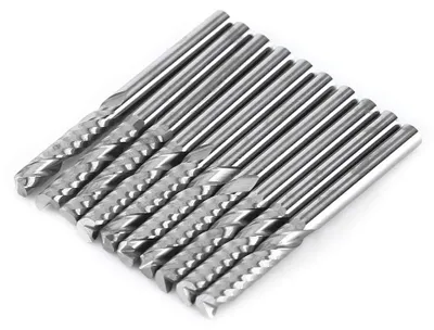 Produktbild von Solidchoice – Set mit 10 Wolframcarbid-Fräsern, 3,175 mm