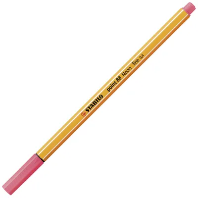 Immagine prodotto di Fineliner - STABILO punta 88 - Penna singola - Colore neon, rosso vivo