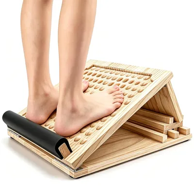 Imagen del producto de Estirador de pantorrillas de madera ajustable para entrenamiento y relajación