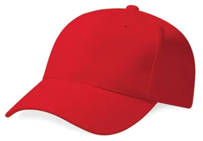 Produktbild von Beechfield B65 | Pro-Style Heavy Brushed Baumwolle Cap / Kappe / Mütze / Hut - Farbe: Classic Red - Größe: One Size