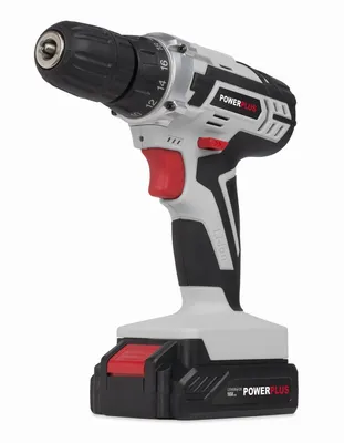 Obrázek produktu pro Powerplus POWC1061, Vrtačka s pistolovým držadlem, Rychloupínací, Černá, Šedá, Červená, 1 cm, 1400 ot/min, 2 cm