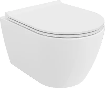 Immagine prodotto di Mexen Carmen WC Rimless Tornado con sedile slim a chiusura rallentata, duroplast, bianco lucido - 30880500T
