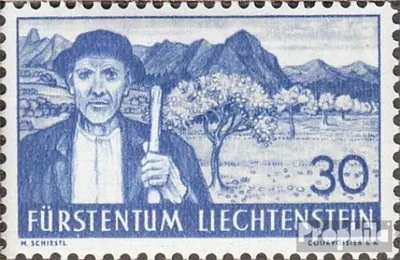 Produktbild von Briefmarken Liechtenstein 1937 Mi 162 mit Falz Landschaften und Burgen