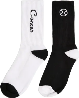 Image de Mister Tee Accessoires MT2235 | Zodiac Socks 2-Pack Socken - Farbe: black/white cancer - Größe: 39-42