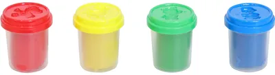 Productafbeelding van Creathek Knete, set van 4 basiskleuren, 448 gram