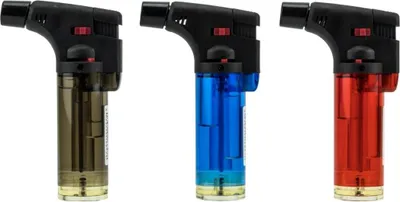 Produktbild von Jet Feuerzeuge 3 Stück im Set - schwarz, rot & blau