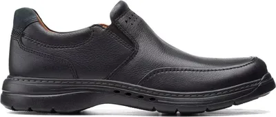 Produktbild von Clarks Un Brawley Step - Schwarz Glattleder Größe: 44 Normal