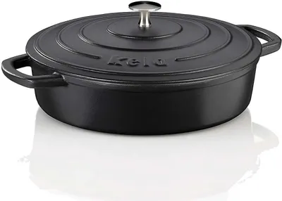 Obrázek produktu pro Kela Calido, 3,2 l, Černá, Litina, Smalt, 300 °C, 28 cm