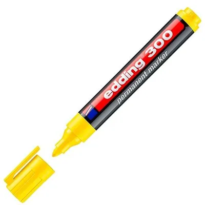 Produktbild von Dauermarker Edding 300 Gelb (10 Stück)