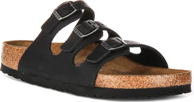 Produktbild von Birkenstock Florida Soft Footbed In Black | Regular Fit – 5 UK - 38 EU - 7/7.5 F US / Black