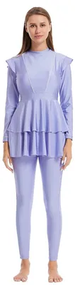 Productafbeelding van Dames Rashguard Tankini met Lange Mouwen en Badmuts