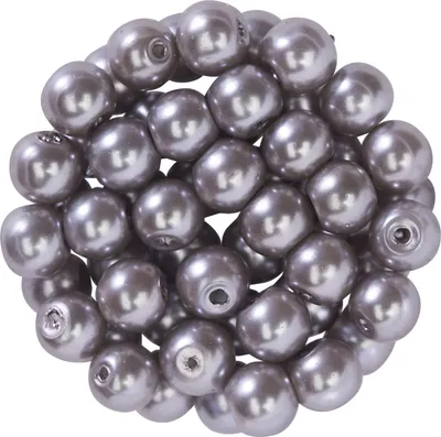 Produktbild von PRACHT Glaswachsperlen 6 mm 55 Stück Perlen für Schmuck Basteln Dekoration