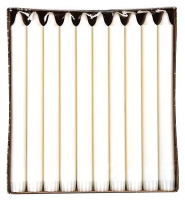 Produktbild von Kronkerzen Ø 2,2 cm · 24 cm weiss aus 100 % Stearin
